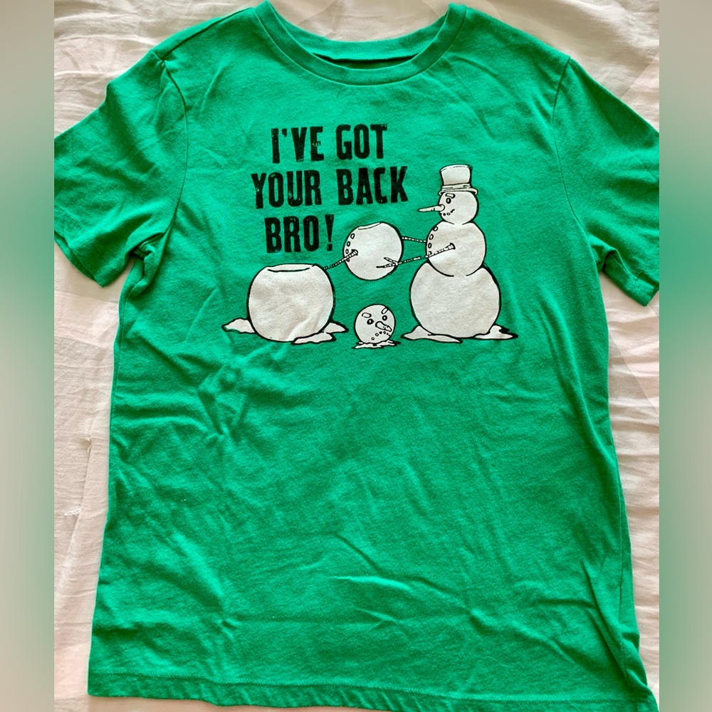 Boys Winter/Snowman Shirt, YL